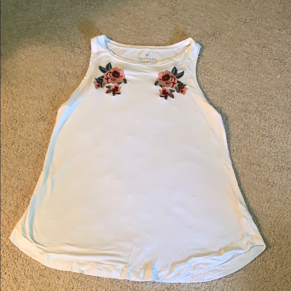 American Eagle Flower Tank Top